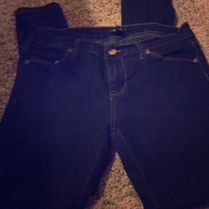 Dark skinny jeans